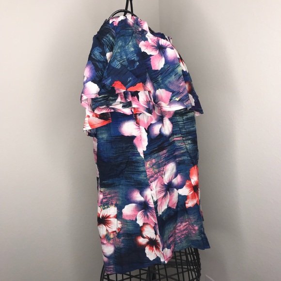 ⚡️1 LEFT⚡️ Off the Shoulder Tropical Top - Picture 7 of 8